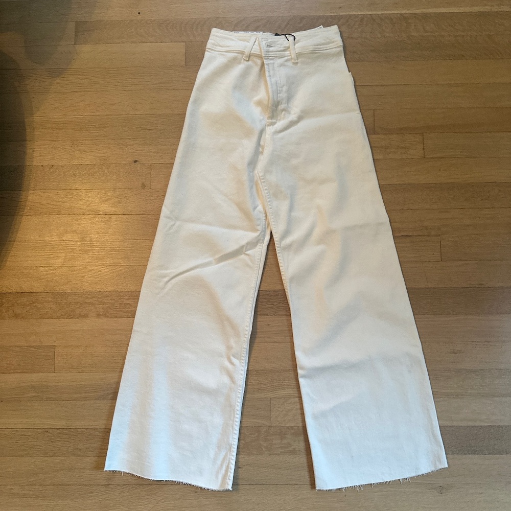 NWT Zara Marine Jeans, US Size 2, White